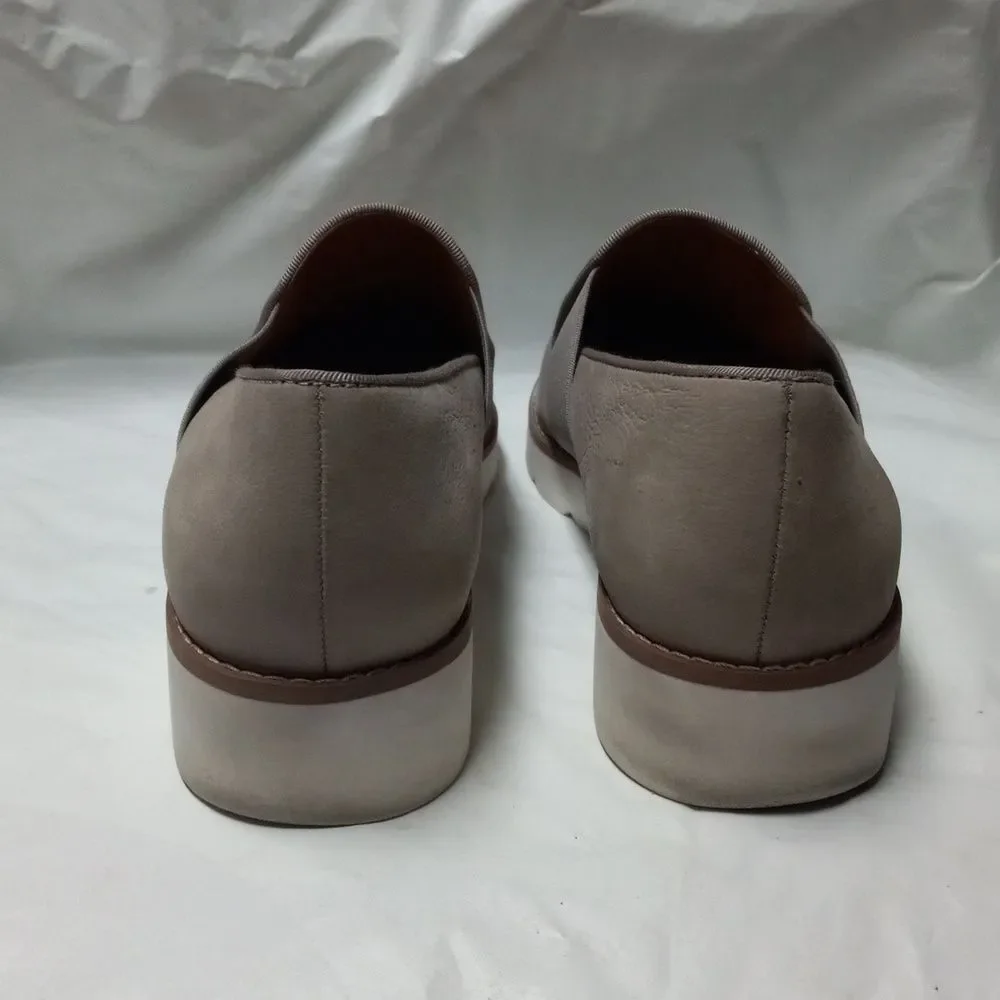 Franco Sarto Shoes Womens 7.5M Hailie 2 Loafers Slip-On Beige Leather Casual